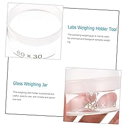 SOLUSTRE 2pcs Weighing bottle weighing jar