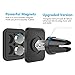 WixGear Magnetic Phone Car Mount [2 Pack] Universal Air Vent Magnetic Car Mount Phone Holder, for Cell Phones and Mini Tablets with Fast Swift-Snap Technology