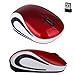 Portable Perman Cute Mini 2.4GHz Wireless 3 Buttons Optical Mouse Mice with USB Receiver for Computer PC Laptop Notebook Red