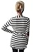 Myobe Women's Elbow Patch Shawl Collar Thick Striped Open Front Cardigan Sweaters Coat Outwear Dark Grey