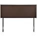 Modway Region Linen Fabric Upholstered Queen Headboard in Dark Brown with Nailhead Trim
