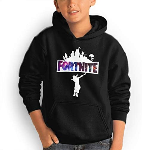 AlvinGuy Youth Dabbing Galaxy Fortnite Pullover Hoodie Hooded Sweatshirt with Pocket for Boys and Girls