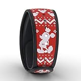 Disney Mickey Mouse Christmas Holiday Sweater Red MagicBand Link It Later Magic Band