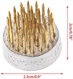 Queenhairs Round Ikebana Kenzan Flower Frog With Rubber Gasket Art Fixed Arranging Tools