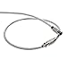 BlueCosto Wire Keychain Cable (20 PK, 6.7” / 17cm) - 2mm Thick Stainless Steel Keyring Wire Loops w/Secure Screw Lock for Hanging Luggage Tags & Organizing Keys