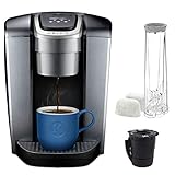 Keurig K Elite coffee-machine, One Size, Brushed Silver And Extra Filter