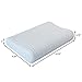 Silqui Small Neck Memory Foam Contour Pillow (Size 15.75 x 9.25 x 2.75), Thin Low Profile, Helps Facilitate Proper Alignment for Zen Relaxation, Uses: Neck, Back, Lumbar, Travel, Children, Toddlers