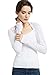 Women’s Arm Sleeve Shrug Sun Protection Anti-UV Cooling Shawl for Riding,Golfing and Driving (White)