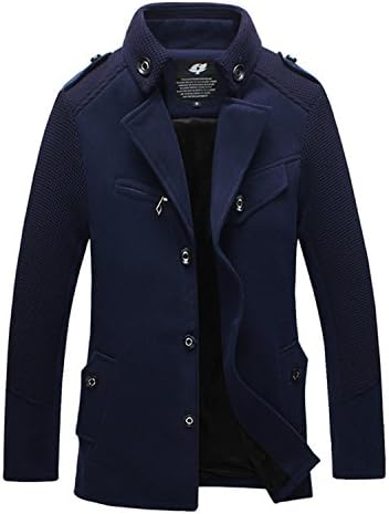 Also Easy New Arrivals Fashion Men Overcoat Men Dust Coat Mens Overcoat Winter Men Trench Coat Long Trench Coats Navy M