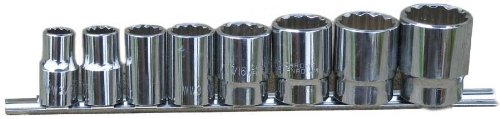 Whitworth Socket Set 8 Pieces 1/2" Drive by Toolzone
