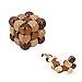 SFTRANS Puzzle Toys, Wood Brain Teaser with Kongming Lock 3D Snake Cube Puzzles, Best Gift for Child/Adults, Birthdays, Valentine’s Day, Thanksgiving, (2.9 x 2.9 x 2.9 inches)