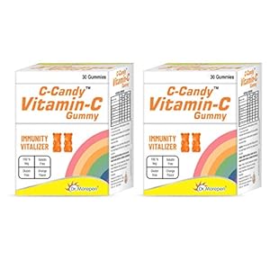 DR. MOREPEN Vitamin C Gummies For Kids & Adults | Immunity Booster Supplement | Gelatin & Gluten Free Pack of 2 – 30…