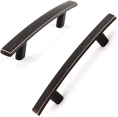 Koofizo Curved Bar Cabinet Pull Oil Rubbed Bronze Furniture Arch Handle 3 Inch 76mm Screw Spacing 10 Pack For Kitchen Cupboard Door Bedroom Dresser Drawer Bathroom Wardrobe Hardware Amazon Sg Home Improvement