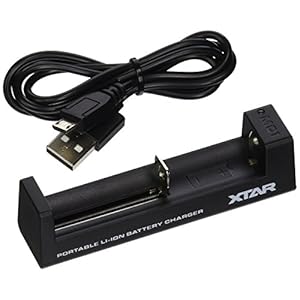 Xtar USB Reise 1 Schacht Ladegerät MC1 für Li-Ionen 10440-26650