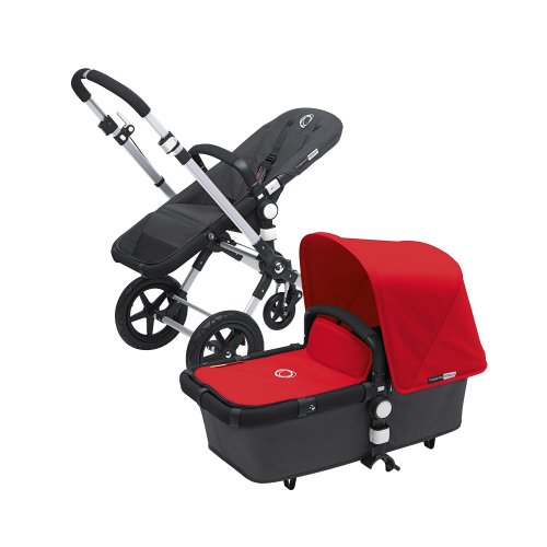 Bugaboo Cameleon 3 with Dark Grey Base and Multiple Color Options (Red)