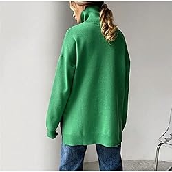 Women's Oversized Turtleneck Sweater Long Sleeve