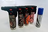 Eagle Mossy Oak 4in Torch Lighter Pack of 4 with FREE LAL butane can
