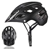 Exclusky Mountain Bike Helmet with Detachable Visor for Adult Women and Men - Adjustable M L Size (22.05-24.01 Inches)