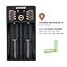 LiitoKala Lii-202 Smart Universal Battery Charger, Portable Power Bank USB Battery Charger for Rechargeable Batteries Ni-MH Ni-Cd A AA AAA SC, Li-ion 18650 26650 26500 22650 18490 17670 17500 17355