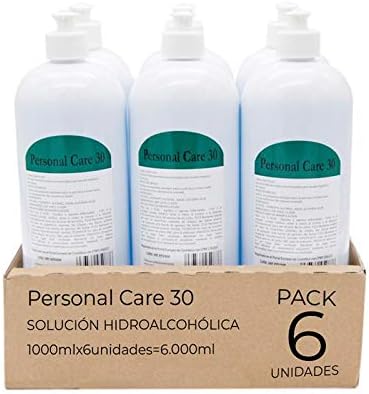 Loción Hidroalcohol Higienizante Manos 6 x 1000ml 70% Alcohol ...