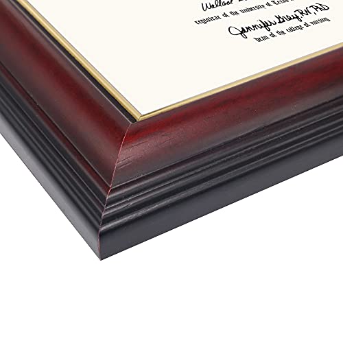 GraduationMall 8.5x11 Certificate Diploma Frame,Solid Wood & UV
