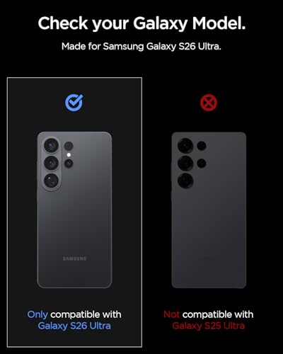 Spigen GLAStR EZ-Fit Optik PRO for Samsung Galaxy S26 ULTRA Camera Lens Screen Protector - Black [2 PACK]