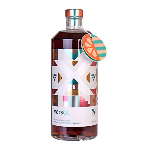LAUX Versol Rosso - Premium Roter Wermut mit mallorquinischen Orangen - Lieblich, Süße Noten & Mildes Aroma - Hochwertige Zutaten - 18% Vol. & 0,75 L