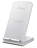 Seneo PA015 Fast Wireless Charger 2 Coils QI Wireless Charging Stand(Sleep-Friendly) - No AC Adapter