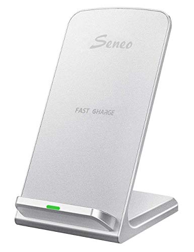 Seneo Wireless Charger, Qi Certified Wireless Charging Stand Compatible with iPhone Xs MAX/XR/XS/X/8/8 Plus, 10W for Galaxy Note 9/S9/S9 Plus/Note 8/S8, 5W All Qi-Enabled Phones(No AC Adapter) Seneo Wireless Charger, Qi Certified Wireless Charging Stand Compatible with iPhone Xs MAX/XR/XS/X/8/8 Plus, 10W for Galaxy Note 9/S9/S9 Plus/Note 8/S8, 5W All Qi-Enabled Phones(No AC Adapter)