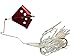 Megastrike Cavitron Buzzbait (1/8-Ounce, Red Blade White Skirt)
