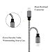 Lightning Cable, Loopilops [3 Pack] iPhone Charger to USB Syncing and Charging Cable Data Nylon Braided Cord Charger for iPhone 8/8 Plus7/7 Plus/6/6 Plus/6s/6s Plus/5/5s/5c/SE(Gray+Black)