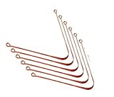Wonder Care - 100% Copper Tongue Scrapper/cleanner Ayurvedic Antibacterial for Optimal Oral Hygiene (6 Pieces)