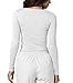 Adar Uniforms Underscrubs for Women - Long Sleeve Underscrub Comfort Tee - 2900 - White - S