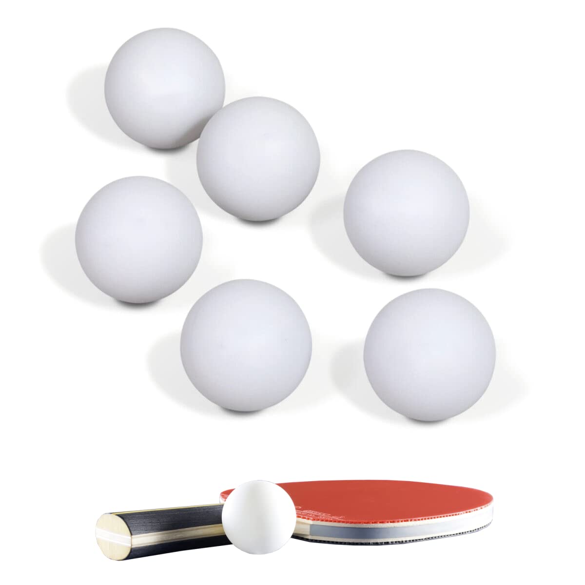 6x Table Tennis Ball, Standard Size Set 40mm - 2.8g, Beer-Pong Playing Balls, 40mm Training for Beginners, Outdoor or Indoor