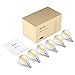 Albrillo E12 LED Candelabra Bulb 4W, 40 Watt Light Bulbs Equivalent, Warm White 2700K, 6 Pack