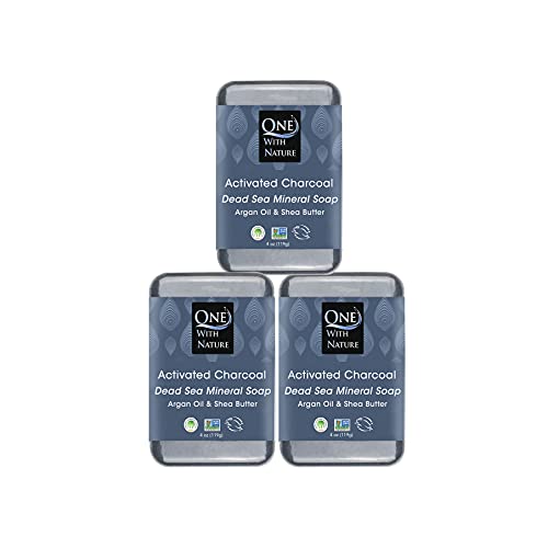 One With Nature Activated Charcoal Soap 4oz 3-Pack – Detoxifyi... 41wXvUiDFbS