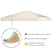 Tangkula 9.8' x 9.8' Canopy Cover Outdoor Patio Gazebo Replacement Top Cover Wedding Party Event Tent Cover Heavy Duty Durable Waterproof Sun Snow Rain Shelter 1-Tier or 2-Tier 3 Color (1-Tier, Beige)