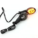 Iglobalbuy Front Rear LED Turn Signals Blinker Indicator Amber Kawasaki NINJA 250R 08-12