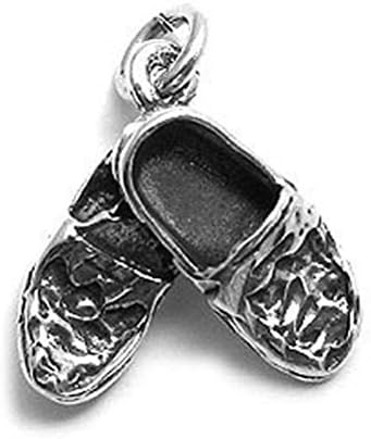 Sandra Creative Design Silver-tone Large Shag Shoes Charm