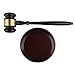 Vktech® Wooden Handcrafted Wood Gavel Sound Block for Lawyer Judge Auction Sale (Style I)