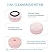 Facial Cleansing Brush Rechargeable - Electirc Spin Face Brush - 2 Speed Waterproof Facial Brush with 3 Brush Heads for Gentle Exfoliation Deep Cleansing Blackhead Removing