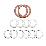 12pcs Transfer and Differential Fill/Drain Plug Gaskets for Toyota Lexus 4Runner Land Cruiser Tundra Tacoma FJ Cruiser Highlander RAV4 Sequoia Sienna, Replace # 90430-18008 12157-10010 90430-24003