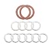 12pcs Transfer and Differential Fill/Drain Plug Gaskets for Toyota Lexus 4Runner Land Cruiser Tundra Tacoma FJ Cruiser Highlander RAV4 Sequoia Sienna, Replace # 90430-18008 12157-10010 90430-24003 primary