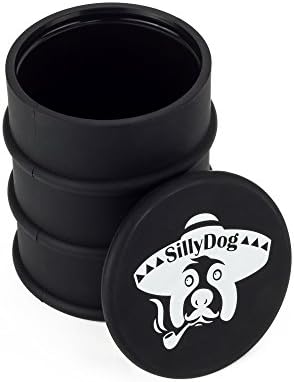 SillyDog 500ml Silicone Storage Dab Wax & Oil – HUGE, Portable, Travel Size– 100% Food Grade Non Stick BPA Free Silicone– Dishwasher, Microwave & Freezer Safe