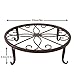 TYZ Metal Potted Plant Stand Floor Flower Pot Holder Decorative Pot Trivet Set of 3 (Brown)thumb 1