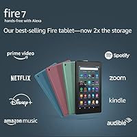 Fire 7 tablet, 7” display, 16 GB, (2019 release), without lockscreen ads, Black
