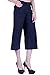 naafii Missy & Plus Size Basic Loose Wide Leg Capri Jeans Pants