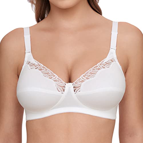 Susa 9477 Soutien-Gorge, Semi-Transparent, Blanc (3), 95C Femme