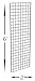 Grid Panel for Retail Display – Perfect Metal Grid for Any Retail Display, 2’ Width x 6’ Height, 3 Grids Per Carton (Black)