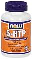 NOW Foods 5-HTP 100mg, 360 Vcaps Pack (9b0u45)